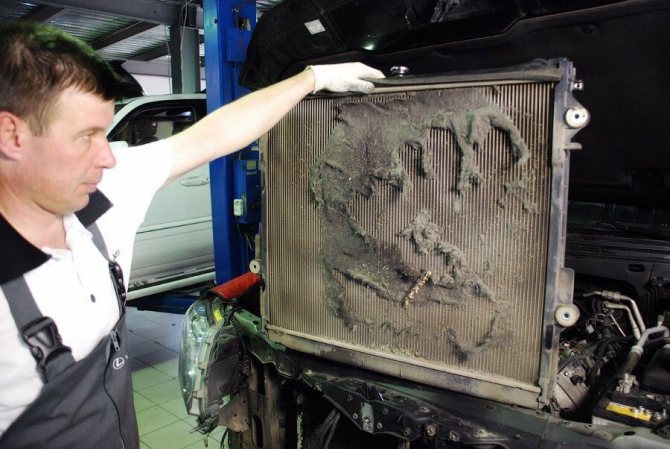 Как да почистите радиатора за охлаждане на автомобила от мръсотия