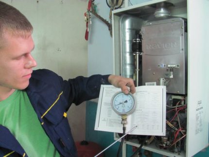 Проверка на техническото състояние на газовия котел