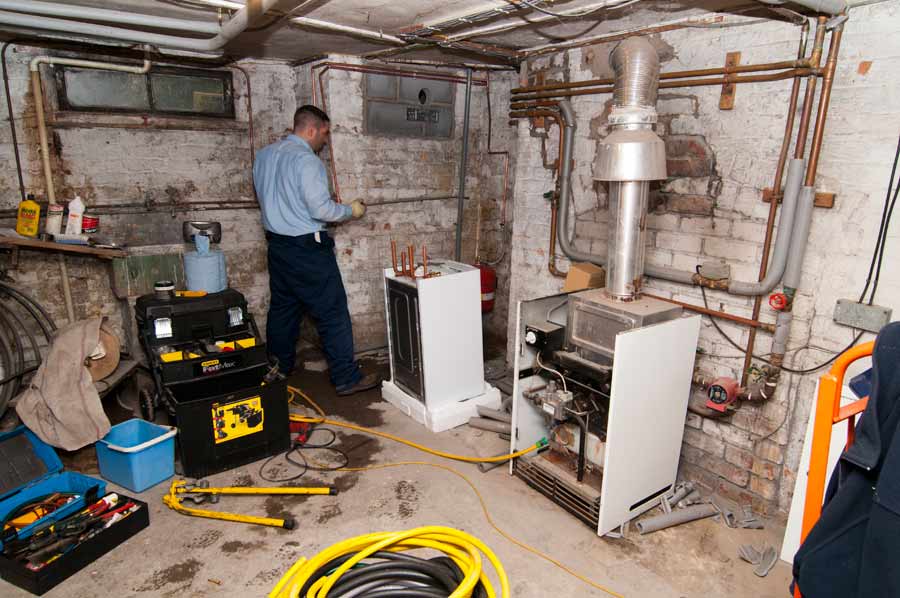 Инсталиране на газов котел в мазето