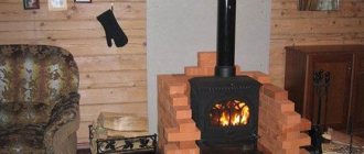 инсталиране на печка за камина в дървена къща